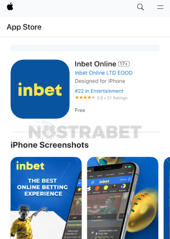inbet app store ios изтегли