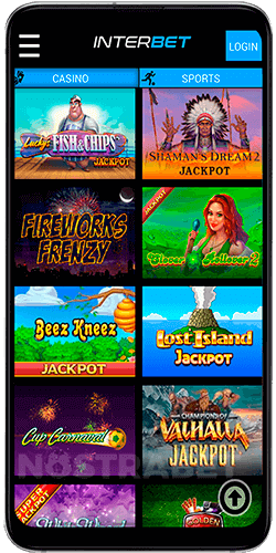 Interbet mobile jackpots for Android