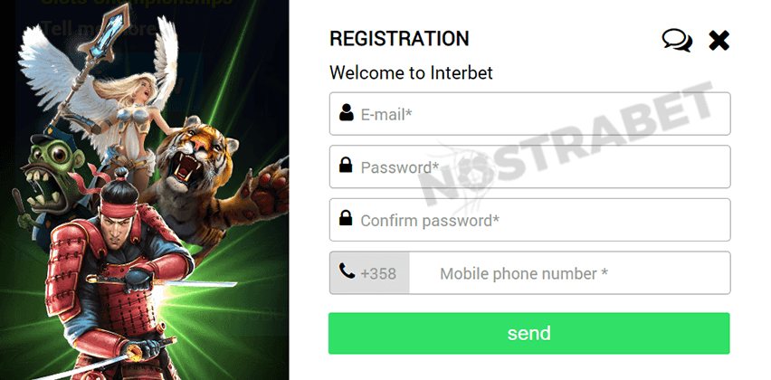 Interbet Registration