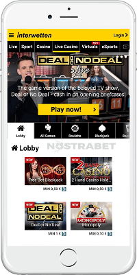 Live Casino of Interwetten iOS app