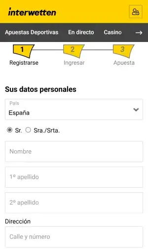 Interwetten registro movil