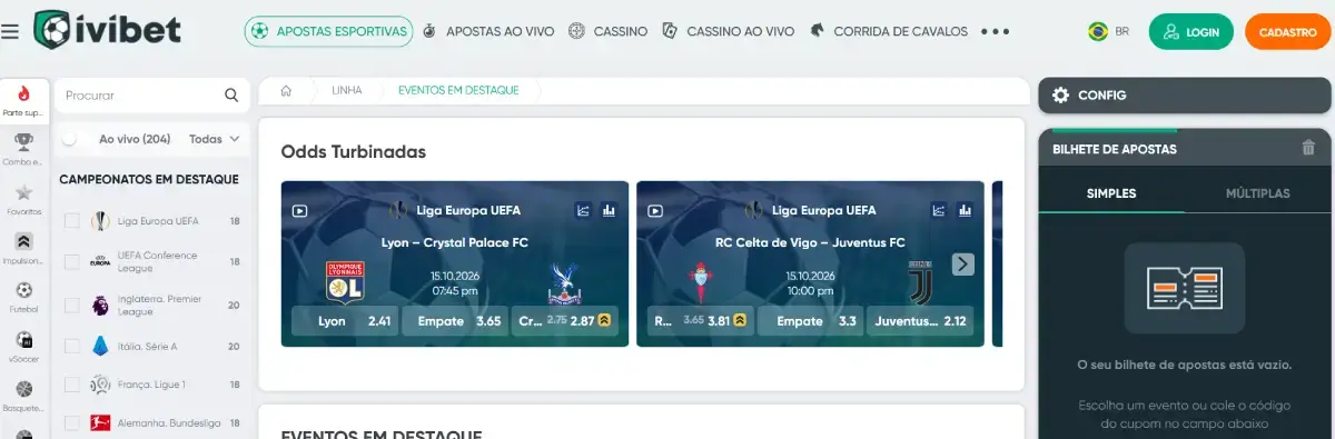 Ivibet Sportsbook Brasil