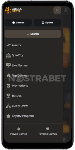 Jabula bets mobile play