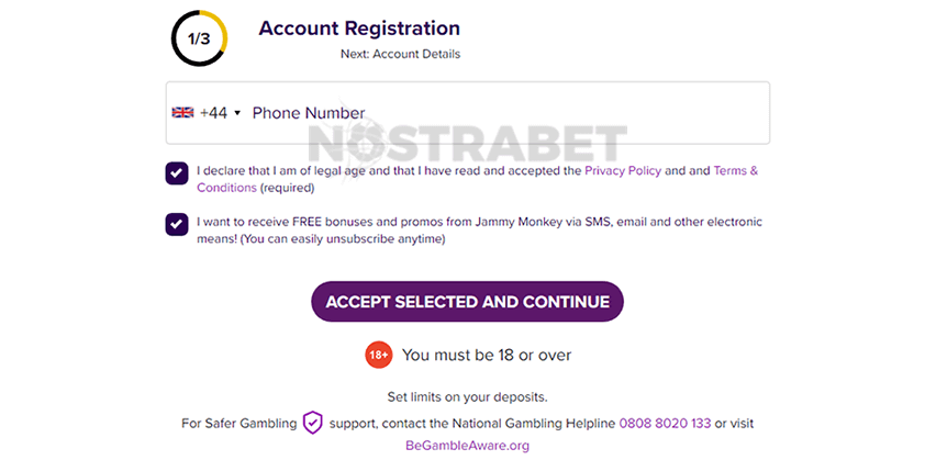 Jammy Monkey Registration