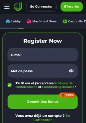 inscription au casino jeetcity