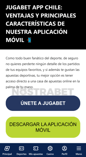 Jugabet descargar Android app