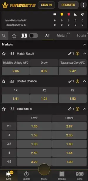 kingbets live betting