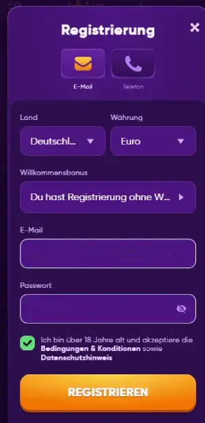 kingmaker Anmeldeprozess