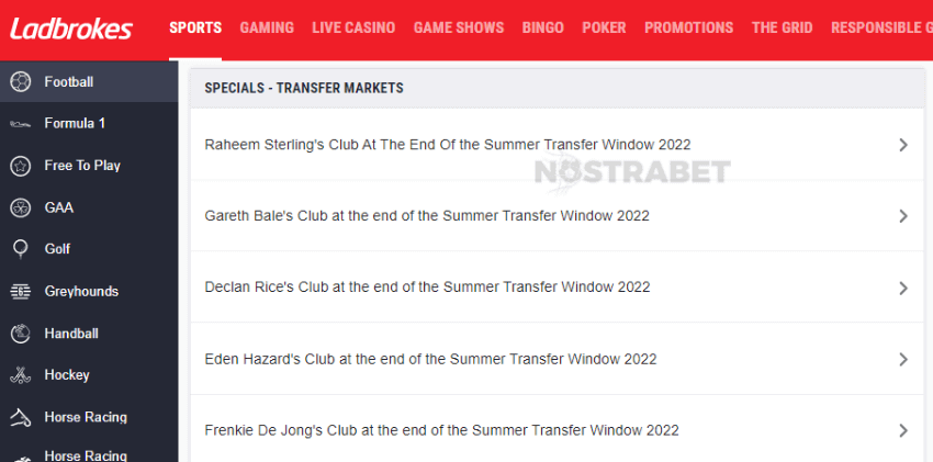 ladbrokes football transfers betting