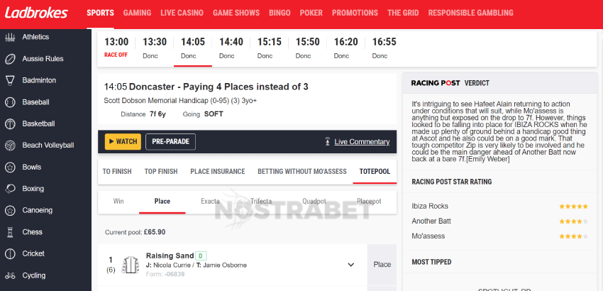 ladbrokes placepot betting