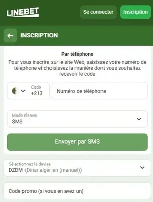 linebet saisissez le code bonus