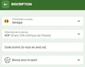 saisissez le code bonus linebet