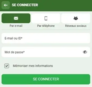 étapes de connexion linebet