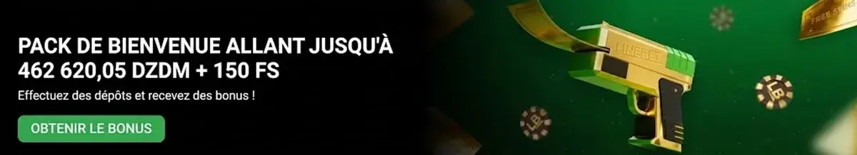 bonus de bienvenue au casino linebet