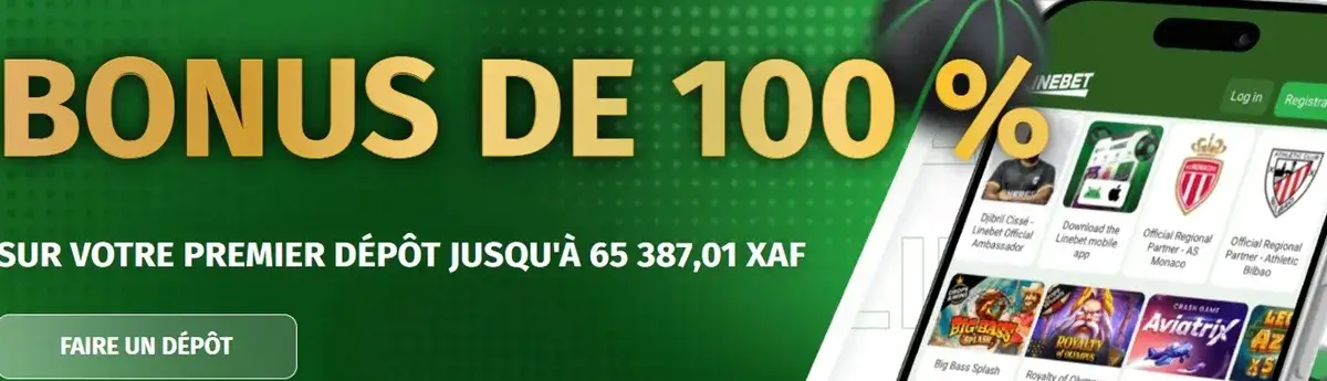 bonus de bienvenue linebet