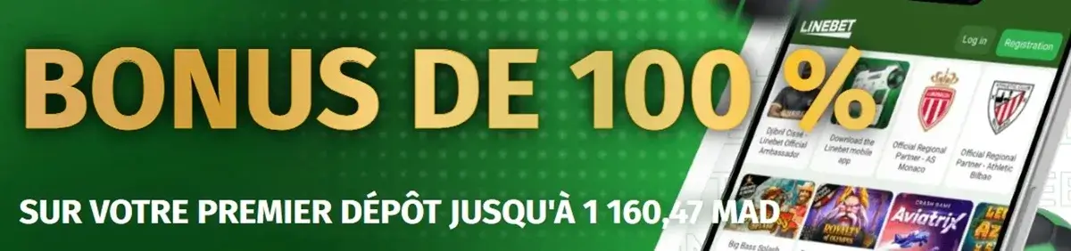 bonus de bienvenue sport linebet