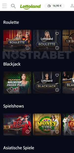 Lottoland Live Casino Mobil