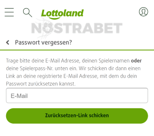 Lottoland Passwort zurĂŒcksetzen mobile