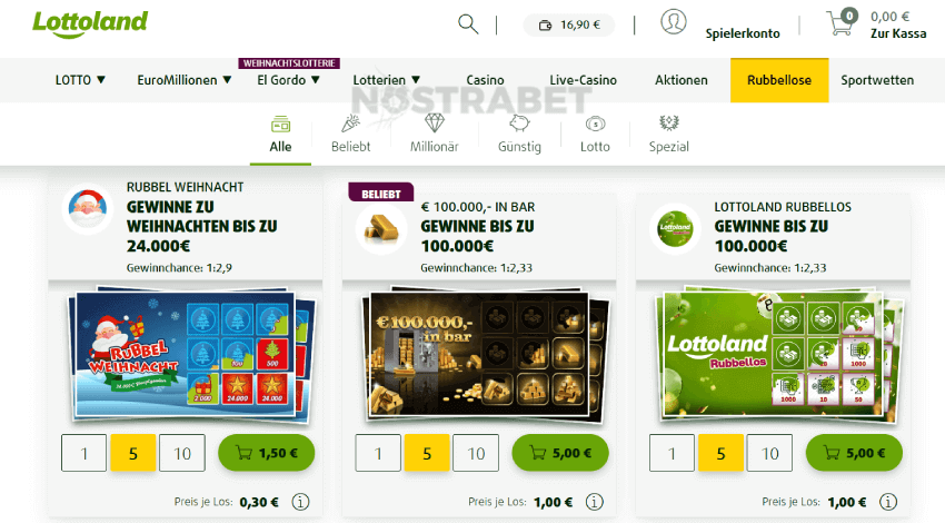 Lottoland Rubbellose