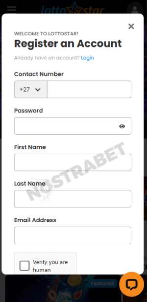 lottostar registration
