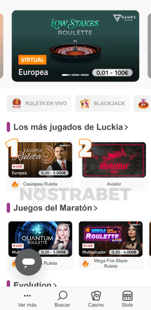 Luckia casino movil