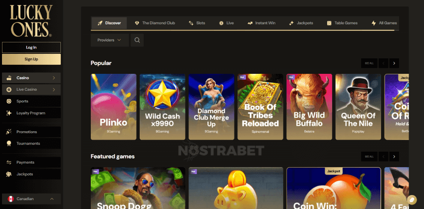 Lucky Ones Casino Games