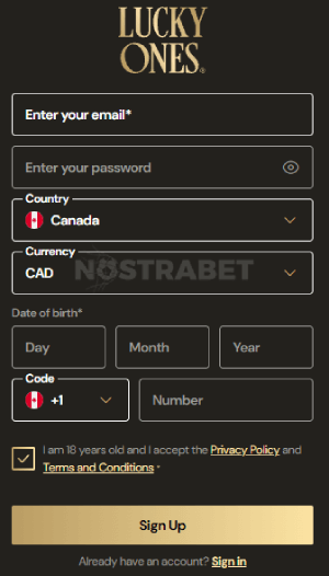 Lucky Ones Registration