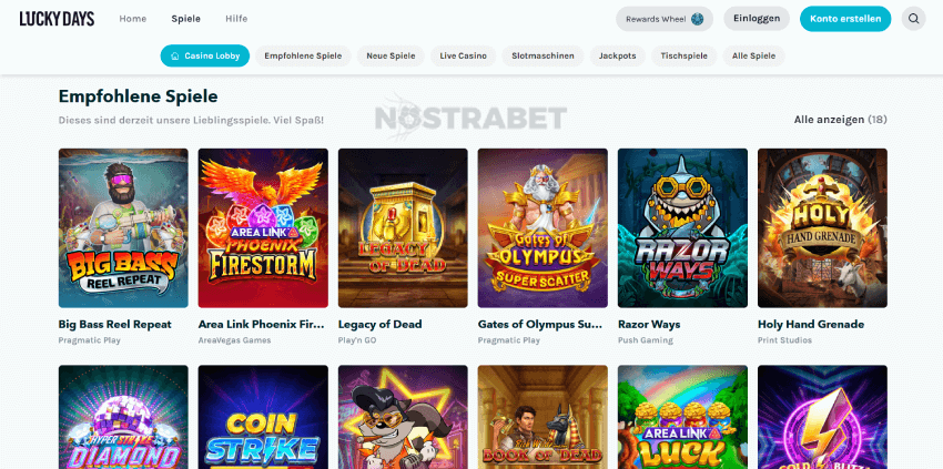 LuckyDays Casinospiele