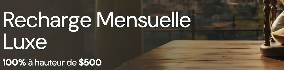luckyones recharge mensuelle luxe