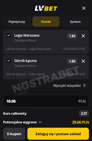 Lvbet mobilny kupon zakładów