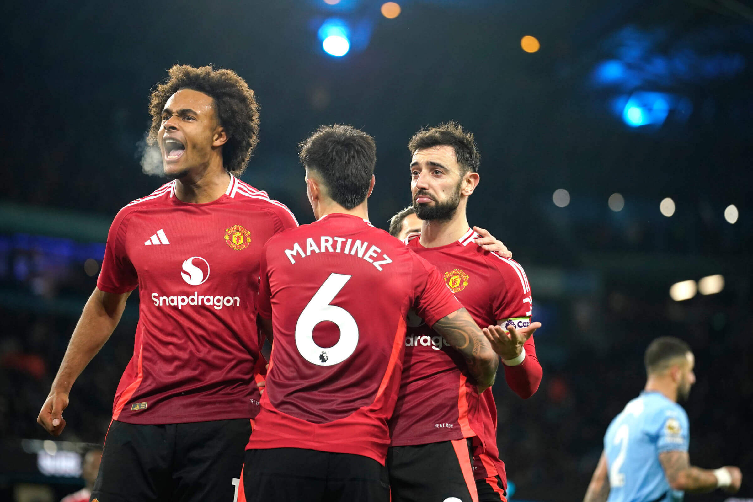 Jogadores do Man United vs Man City