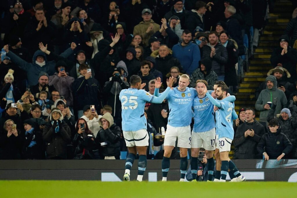 Jogadores do Man City