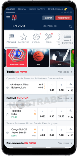 Marathonbet version movil