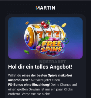 Martin Casino Bonus ohne Einzahlung