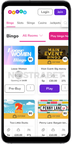Mecca bingo casino mobile version