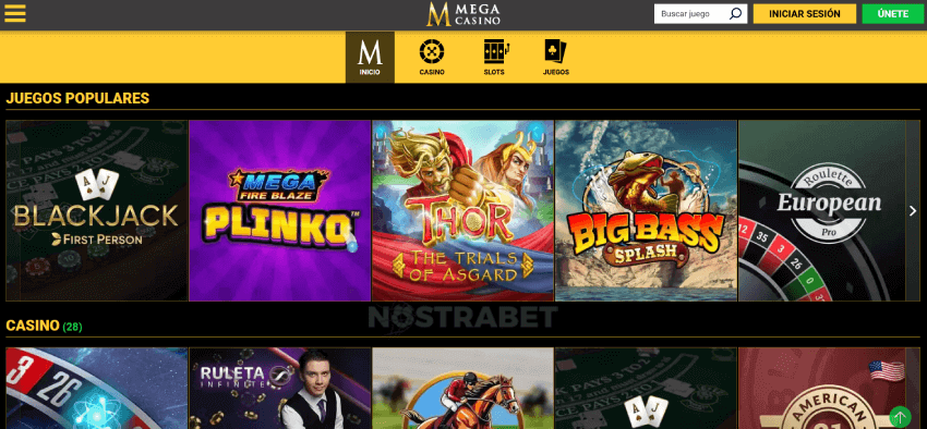 Mega casino página de inicio