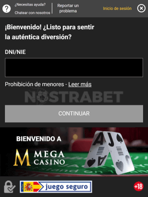 Mega casino registro movil