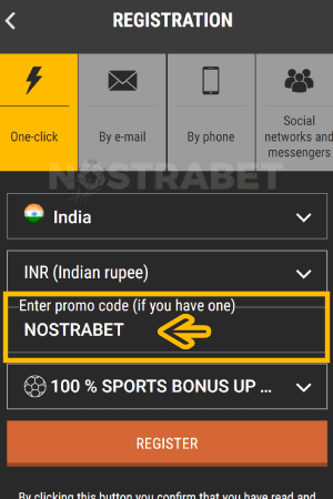 melbet bonus code enter India