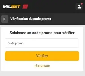 melbet saisir le code bonus