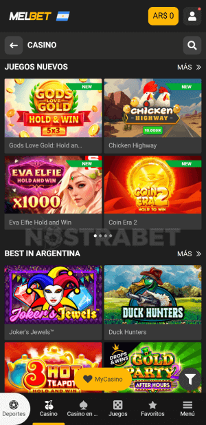 Melbet casino movil