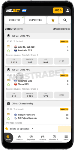 Melbet version movil