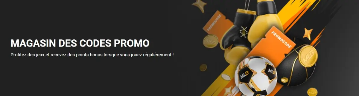 Boutique de codes promotionnels Melbet