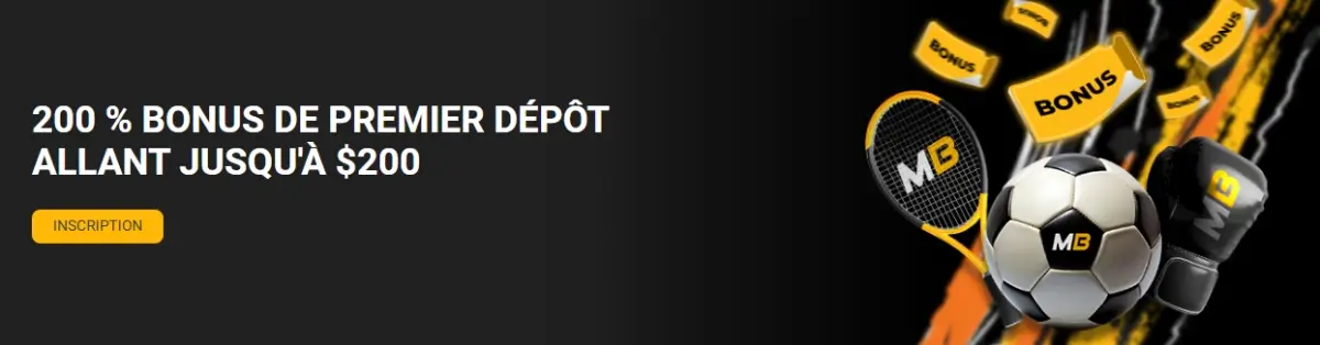 Bonus de bienvenue pour les sports de Melbet