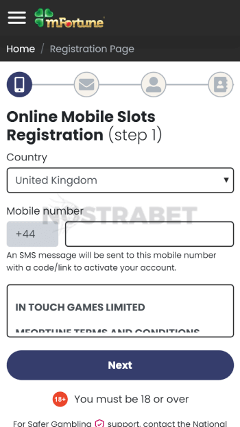 mfortune casino promo code enter