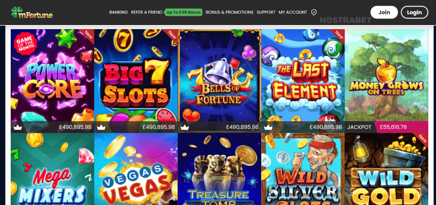 mFortune casino slot games