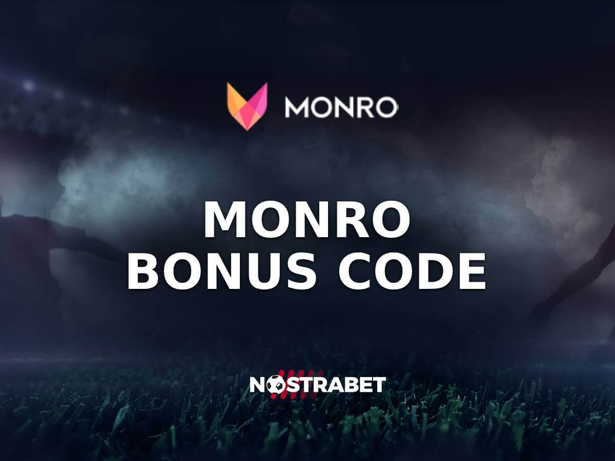 Detailansicht der Monro Casino Bonusseite mit hervorgehobenem Aktionscode Feld