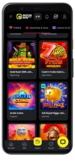 moonwin application mobile
