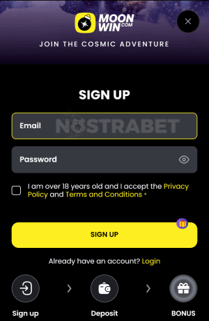 Moonwin mobile registration