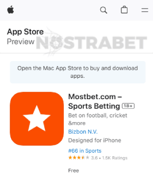 mostbet ios app download