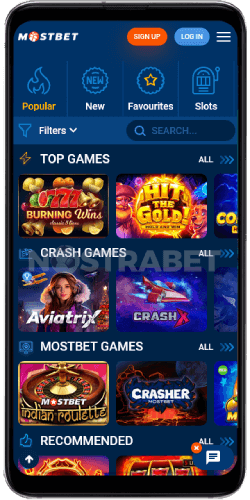Mostbet casino on android